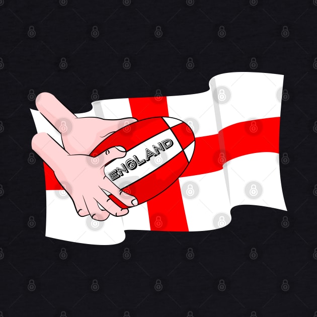 England Rugby Flag by mailboxdisco